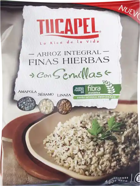 Tucapel Arroz Integral con Finas Hierbas y Semillas