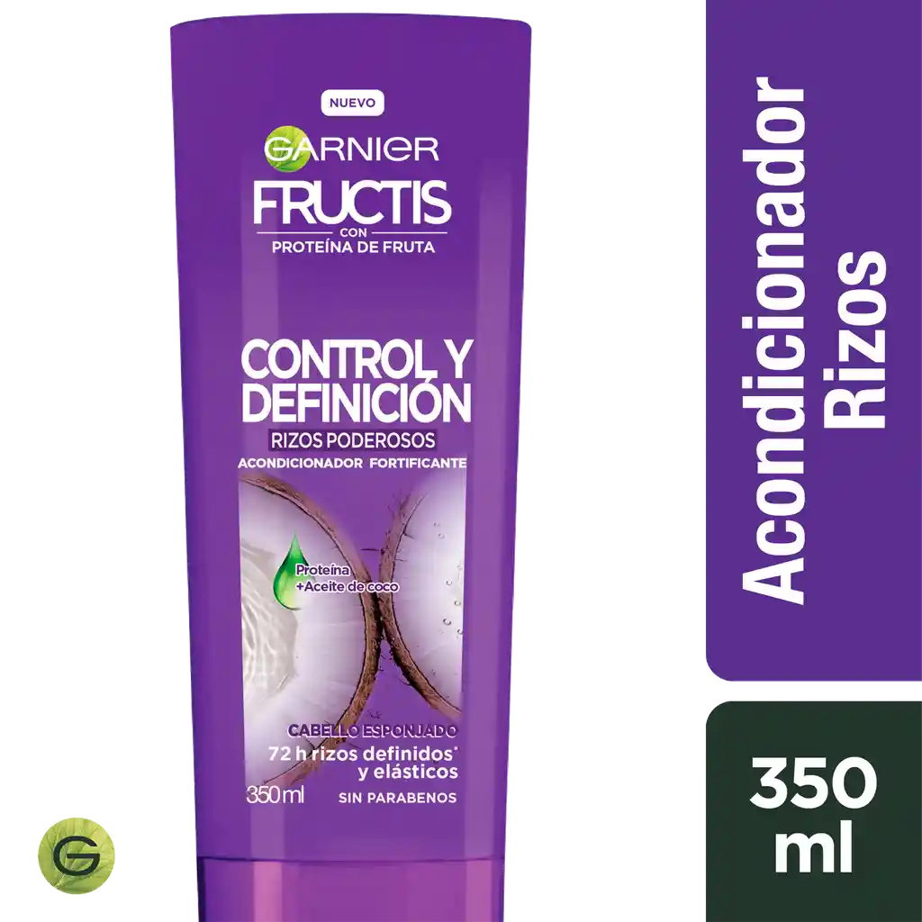 Garnier-Fructis Acondicionador Control y Definición Rizos Poderosos