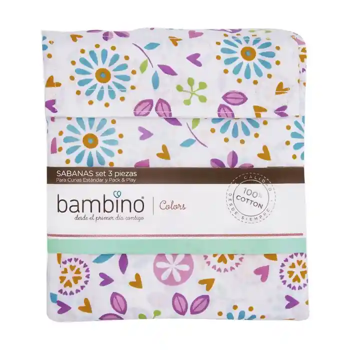 Bambino Set Sabanas 3 Pz Niña