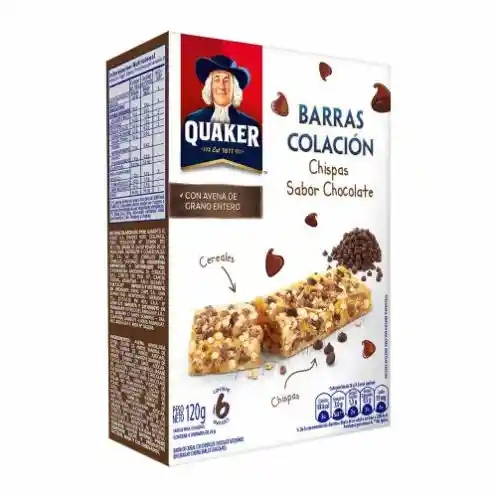 Quaker Barra Cereal Adchispas Choco6Und120Gr