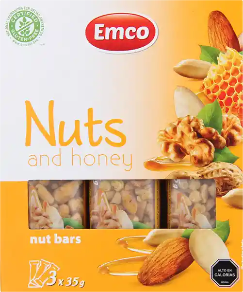 Emco barra nuts con miel