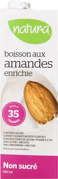 Bebida de Almendra Sin Azúcar Natural