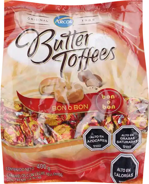 Bon O Bon Butter Toffees Caramelos Arcor