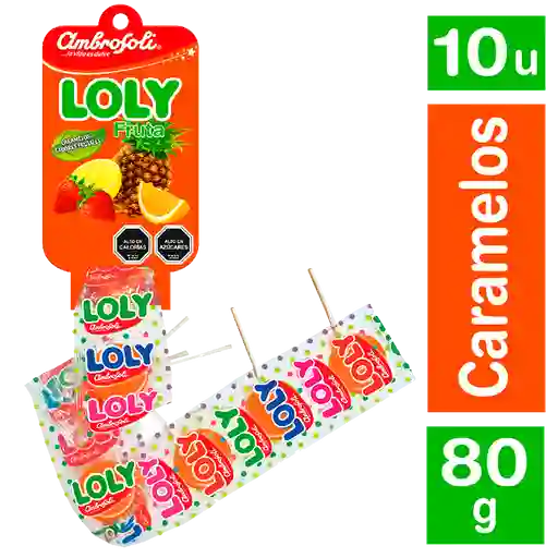 Ambrosoli Caramelo Loly Fruta Tira 10 Un