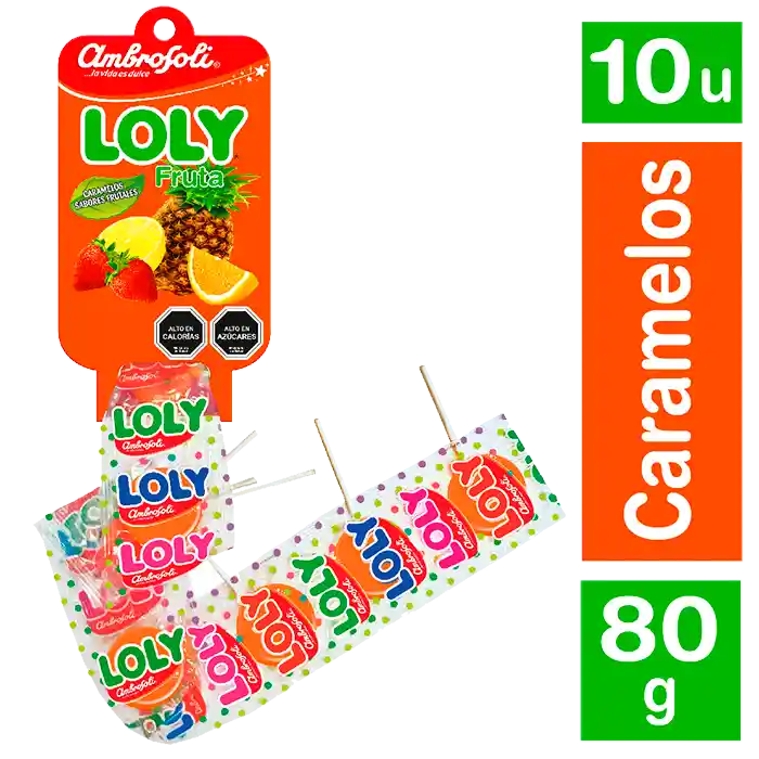 Ambrosoli Caramelo Loly Fruta Tira 10 Un