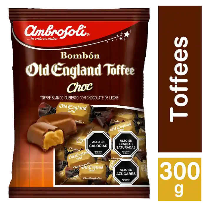 Ambrosoli Caramelos Old England Toffee Bañados en Chocolate