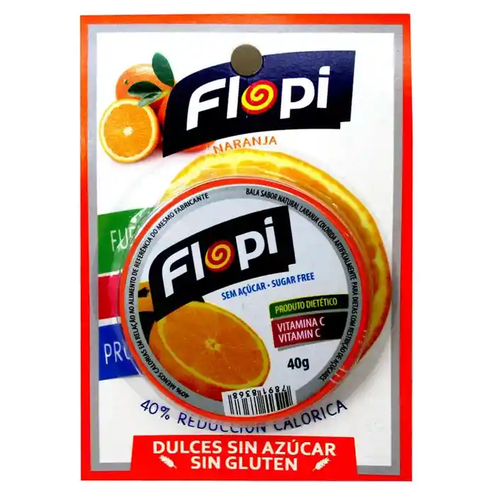 Flopi Caramelo Diet Naranja