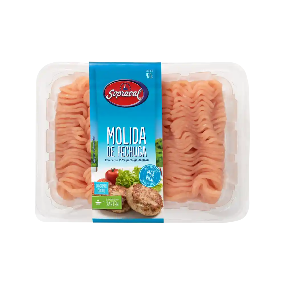 Sopraval Carne Molida Pechuga Pavo 2 Materia Grasa