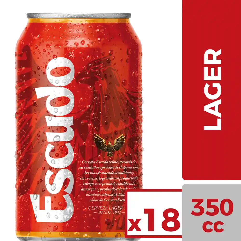 Escudo Cerveza X18 Lata 350