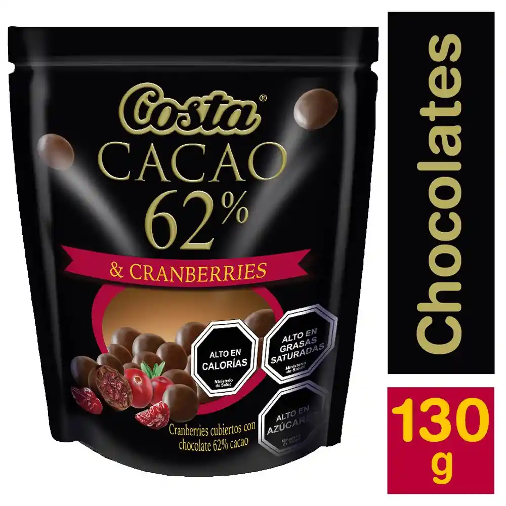 Costa Chocolate Cacao 62% Cranberries