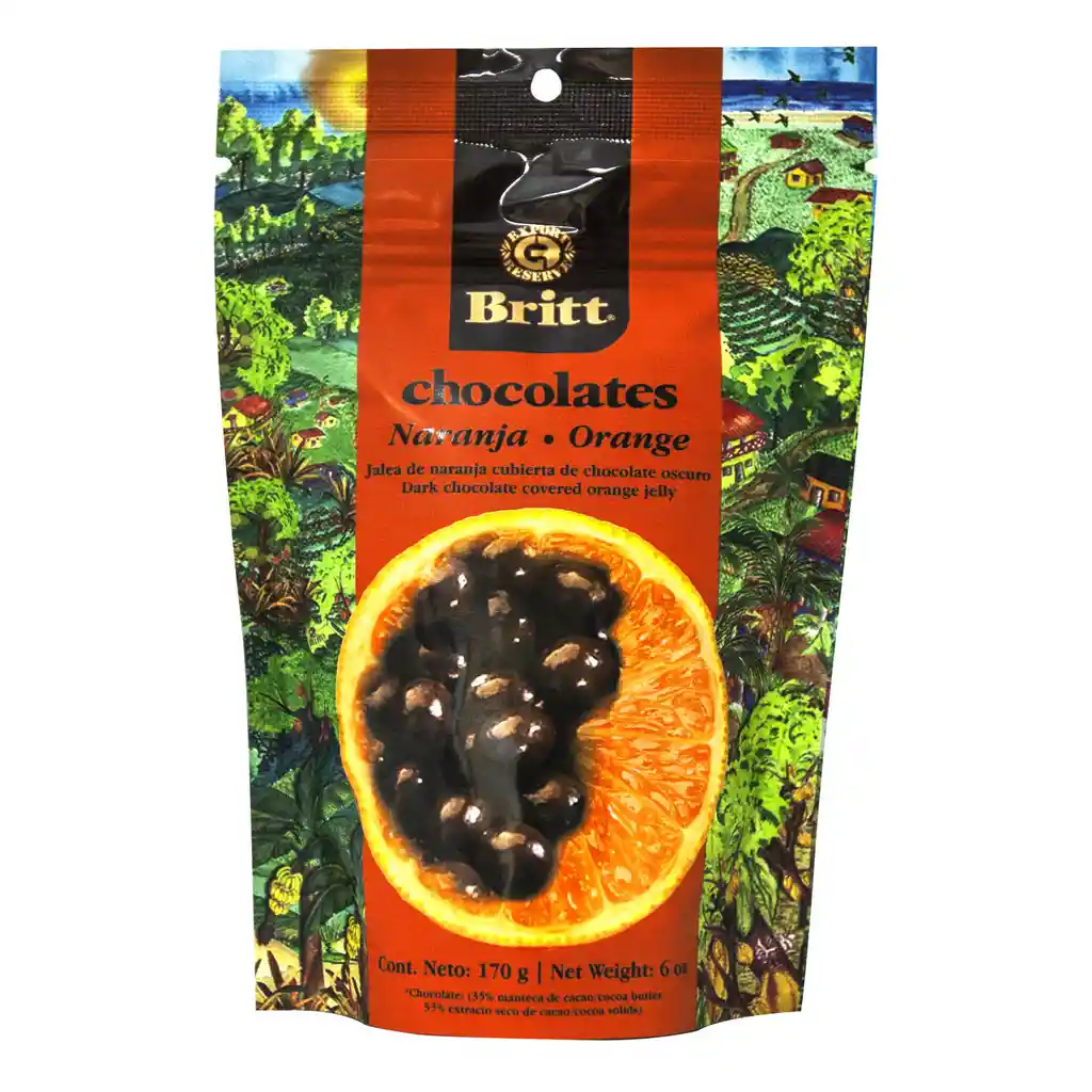 Britt Café Chocolate Oscuro Naranja