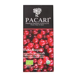 Pacari Chocolate Orgánico Cranberry