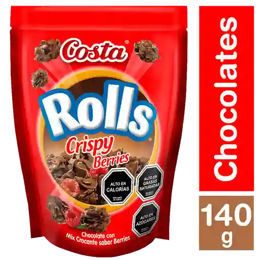 Rolls Chocolate con Mix Crocante Sabor a Berries