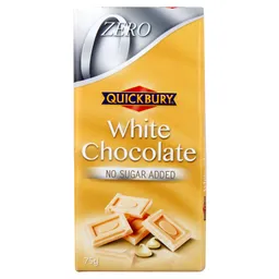 Quickbury Chocolate sin Azúcar Blanco