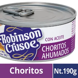 Robinson Crusoe Choritos Ahumados en Aceite