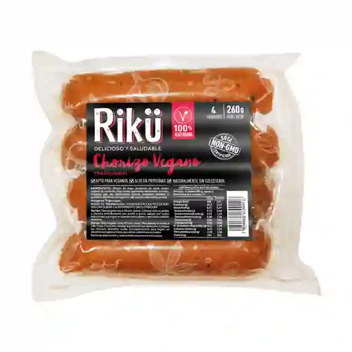  Riku Chorizo Vegano Tradicional 