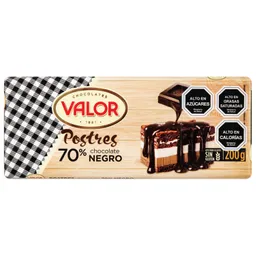 Valor Cobertura 70% Negro para Postres