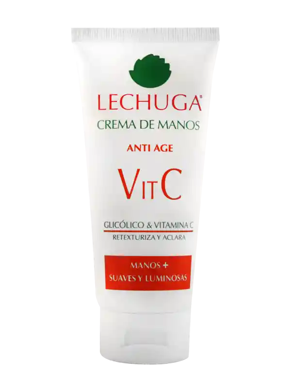 Lechuga Crema de Manos Anti-Age Vit C  Más Suaves y Luminosas