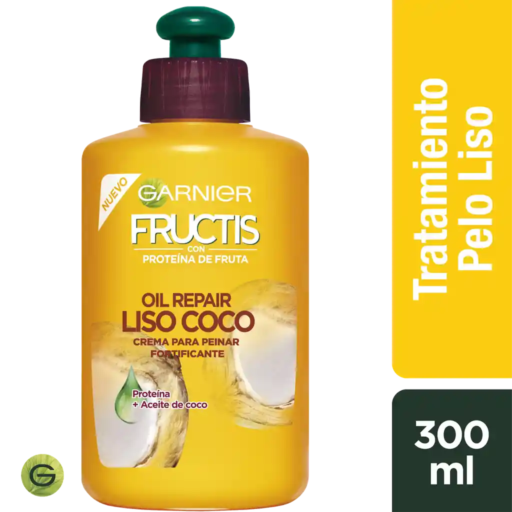 Garnier-Fructis Crema Para Peinar Fructis Oil Rep Coconut