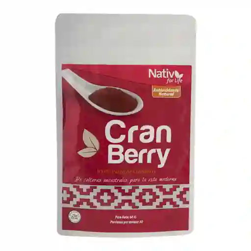 Nativ For Life Polvo de Cranberry