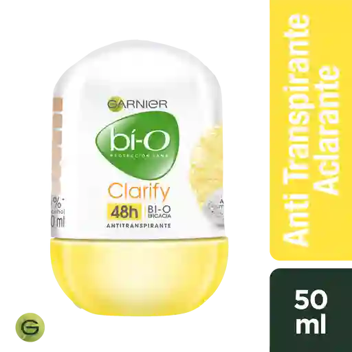 Garnier-Bi-O Antitranspirante Roll On Clarify con AHA de Limón