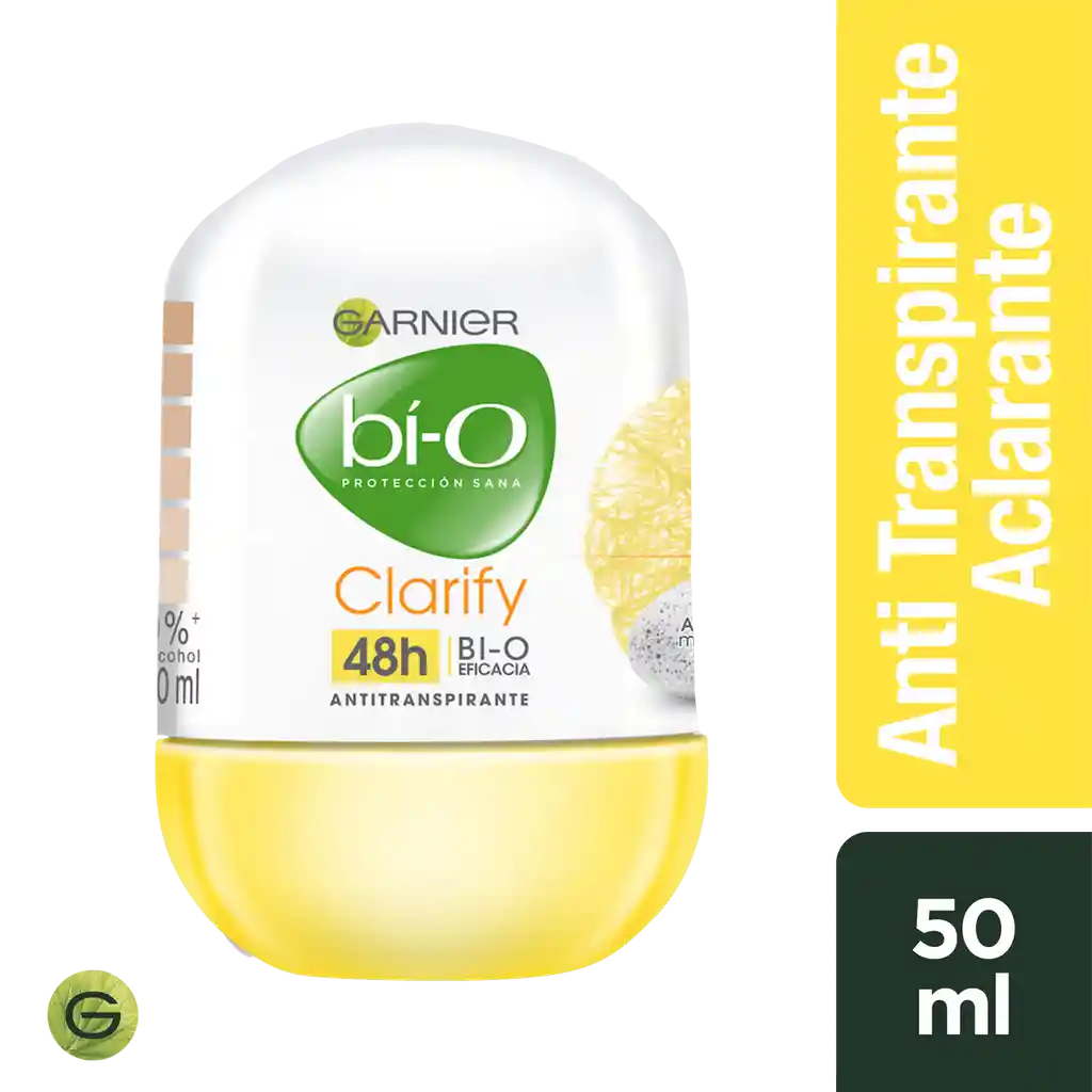 Garnier-Bi-O Antitranspirante Roll On Clarify con AHA de Limón