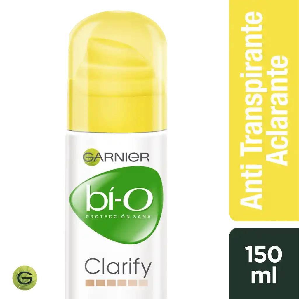 Garnier-Bi-O Desodorante Clarify Aclarante en Spray