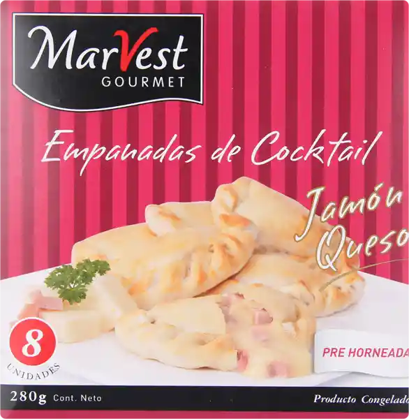 Marvest Empanada Jamon Queso 8 Unid