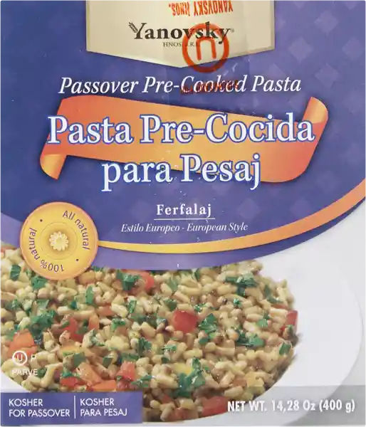 Yanovsky Pasta Pre-Cocida para Pesaj