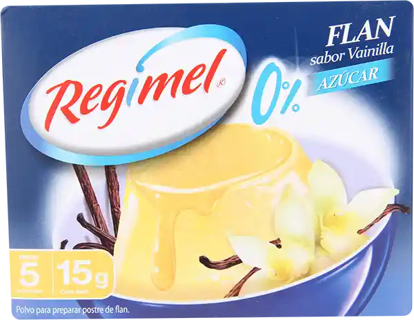 Regimel Flan Sabor Vainilla sin Azúcar