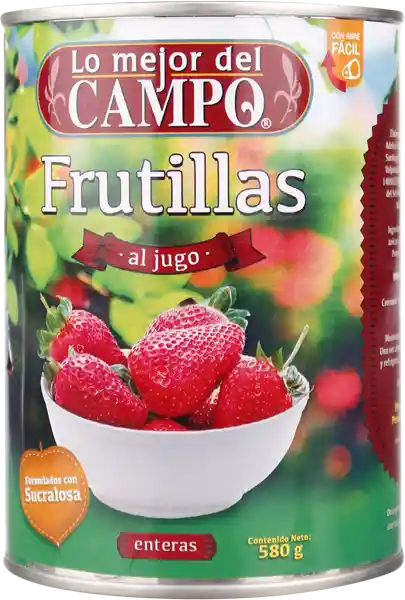 Lo Mejor Del Campo Frutillas Enteras