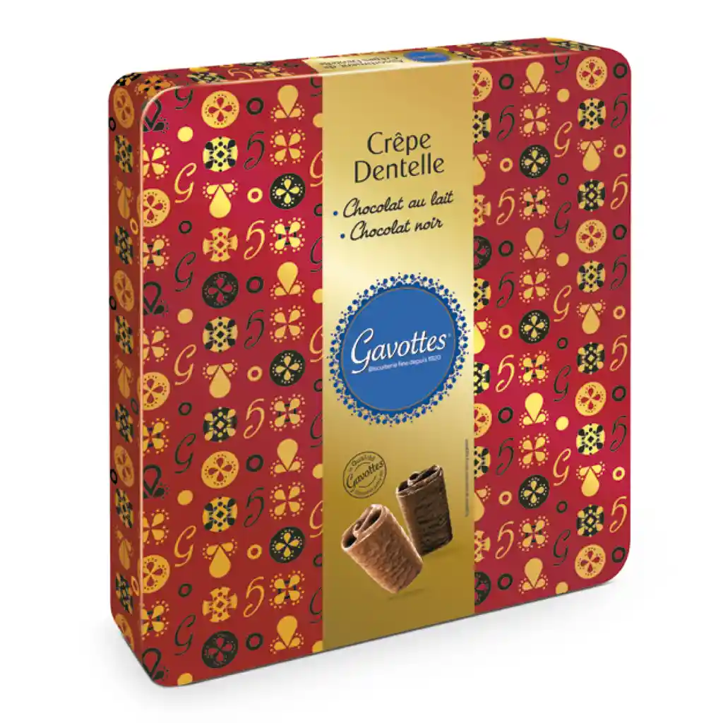 Gavottes Galleta Red&Gold Navi Lata