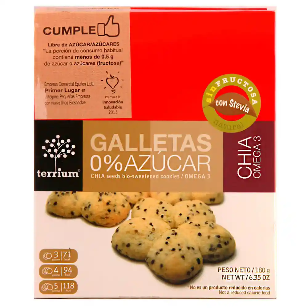 Terrium Galleta Omega3+Chia