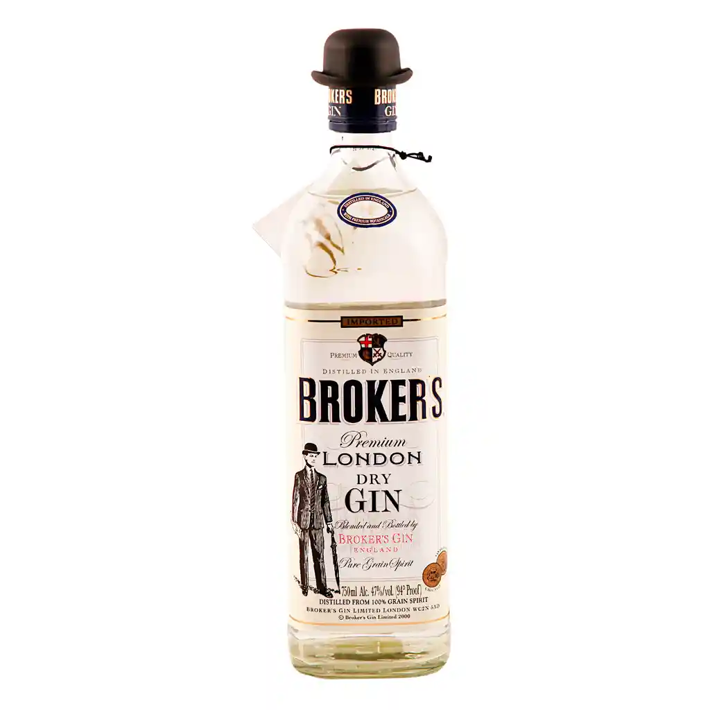 London Brokers Gin Premium Dry Botella