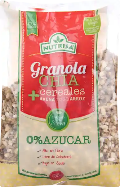 Noglut Granola Chia 0 Azucar Nutrisa