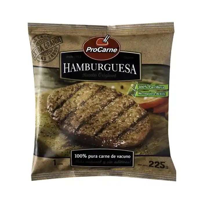 Procarne Hamburguesa 100% Vacuno