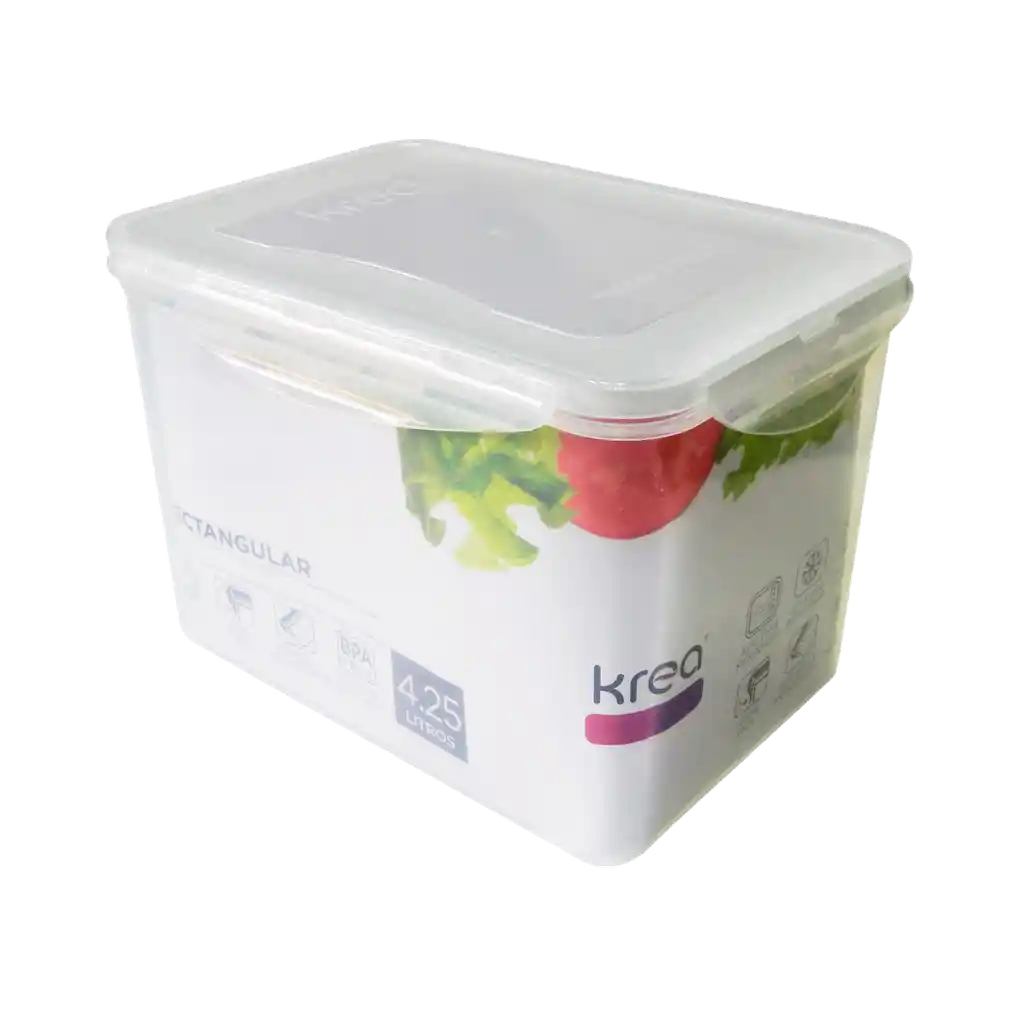 Krea Contenedor Hermético Lock Rectangular