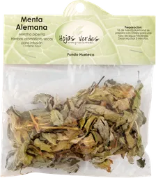 Hojas Verdes Hierba Menta Alemana Bolsa