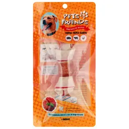 Hueso Perro Pets&friends Triple Sabor N1