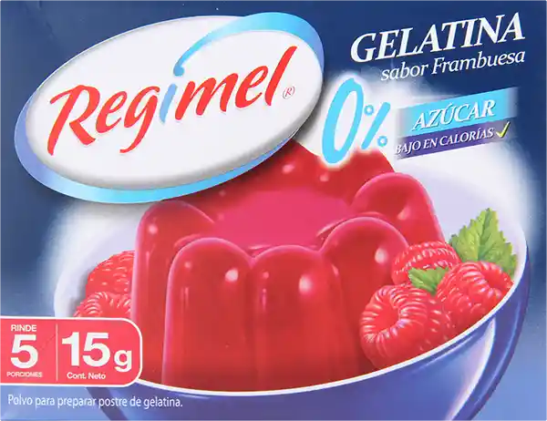 Regimel Gelatina Sabor Frambuesa Sin Azucar