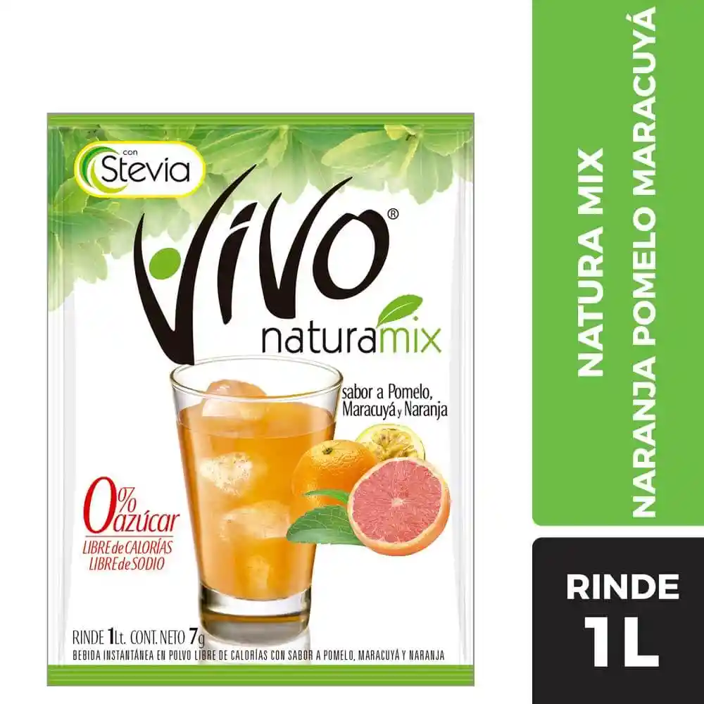 Vivo Jugo En Polvo Naranja Pomelo Maracuya