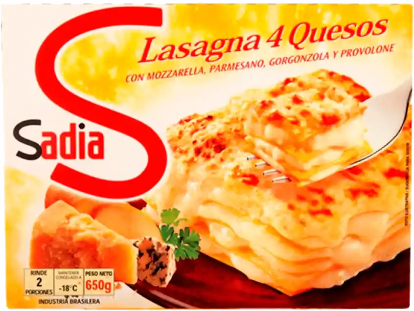 Sadia Lasagna Cuatro Quesos