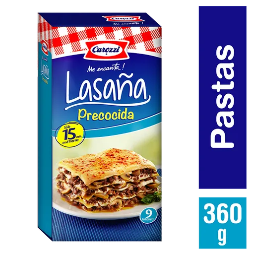 Carozzi Pasta Lasaña Precocida.