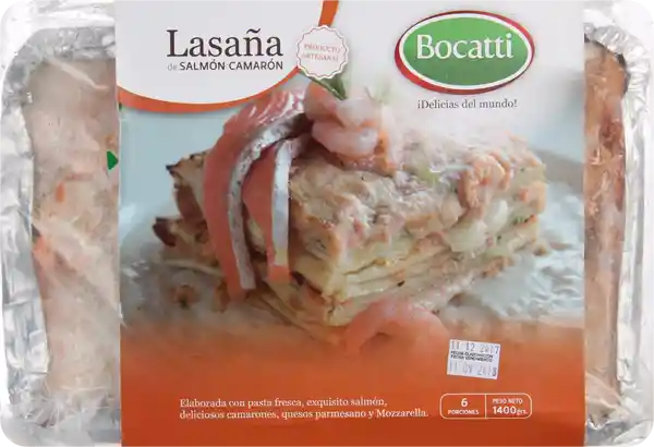 Bocatti lasaña salmón