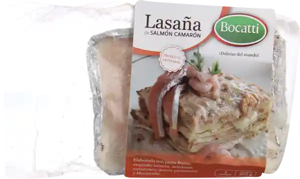 Bocatti Lasaña Salmon Camarón