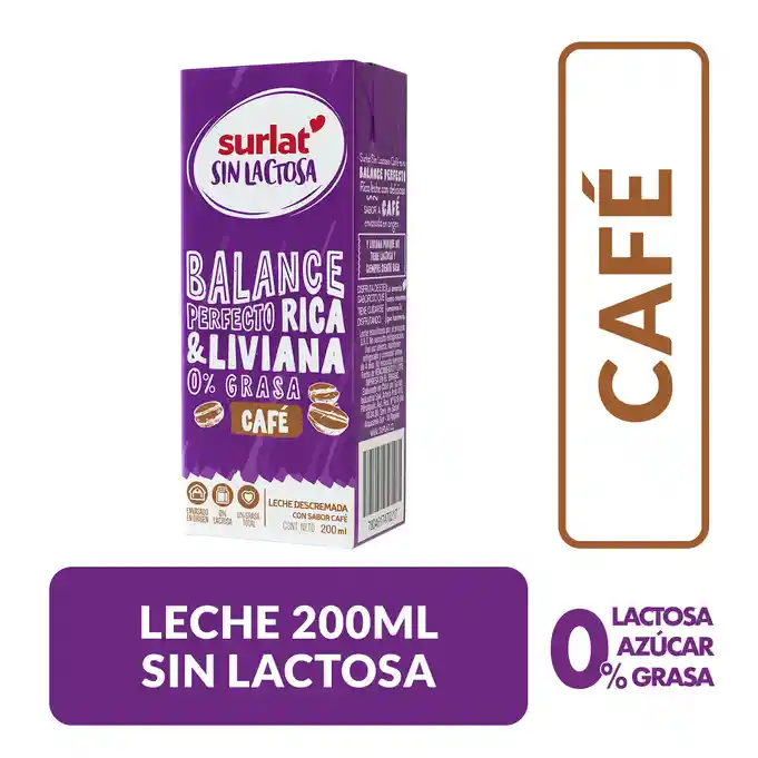 Surlat Leche Sin Lactosa Cafe