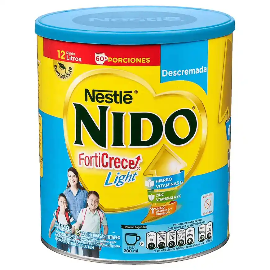 Nido Leche En Polvo Forticrece Light Descremada