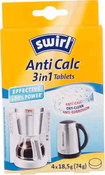 Swirl Limpiador Para Cafetera En Tabletas 3 En 1