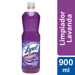 Lysol Limpiador Líquido Desinfectante Lavanda 900ml