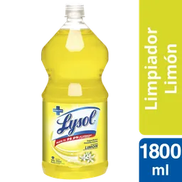 Lysol Limpiador Líquido Desinfectante Limón 1.8L